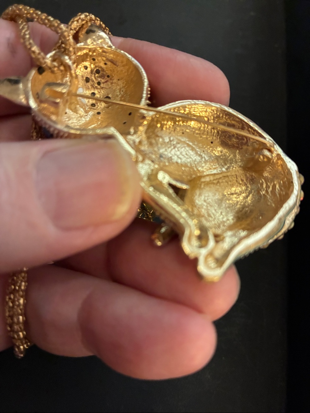 Gold Cat Pendant Necklace and Brooch together with Multicolor Crystals -
NWOT - Picture 7 of 9